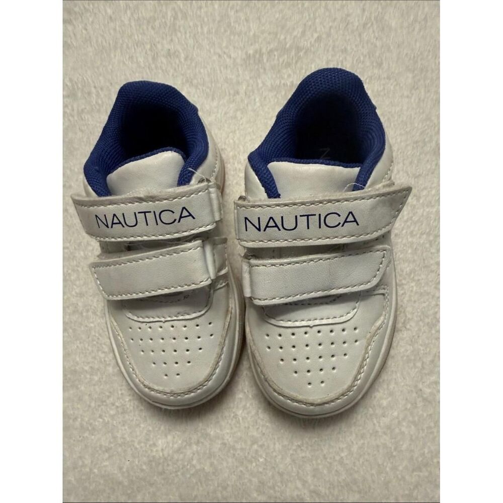 White and Blue Trainers